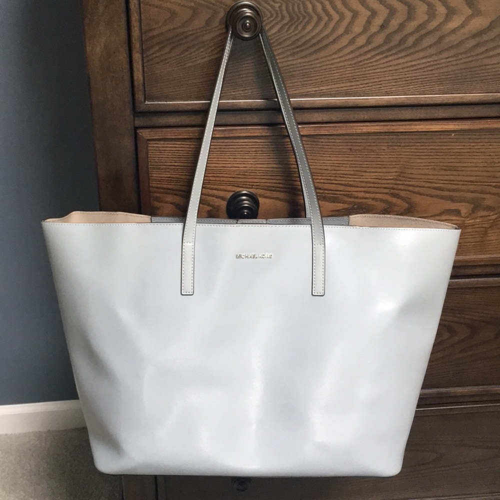 Michael Kors large powder blue tote